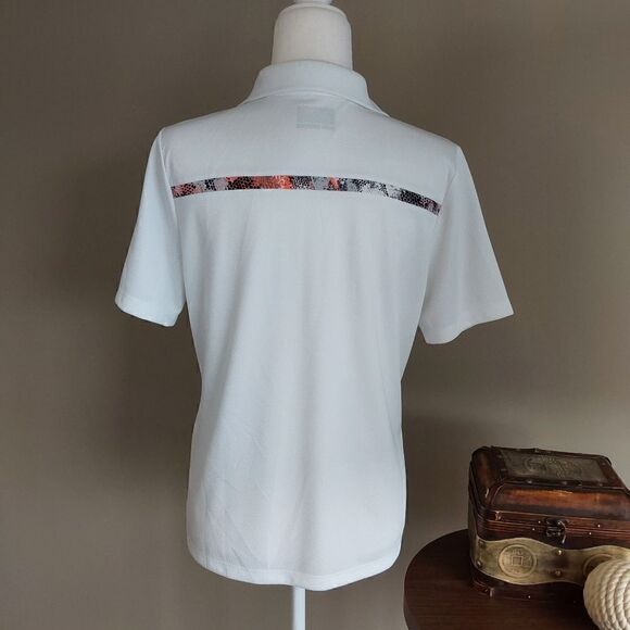 Izod Golf Shirt Sz L White - Picture 2 of 8